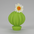 Cactus-3-vase.png 3D Model STL file 3dprintable Cactus Vase 3