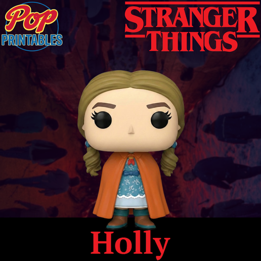 Holly Wheeler (Stranger Things) - Funko Pop Style 3D Model