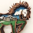 Pony-5-Layers-5.jpg Wooden Pony Christmas Ornament Template - Laser Cut & Glowforge Ready!