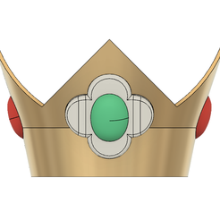 Daisy Crown 1.PNG Fichier STL Couronne de marguerite Flower Princess Daisy・Modèle à imprimer en 3D à télécharger