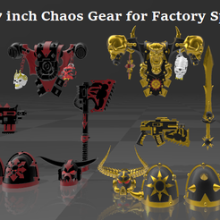 Custom 7 inch Chaos Gear for Factory Space Marines A f h a rer Cree TTT 1@ eae at Y Бесплатный 3D файл Пользовательский 7-дюймовый механизм Хаоса для заводских Космических пехотинцев・3D-печатная модель для загрузки
