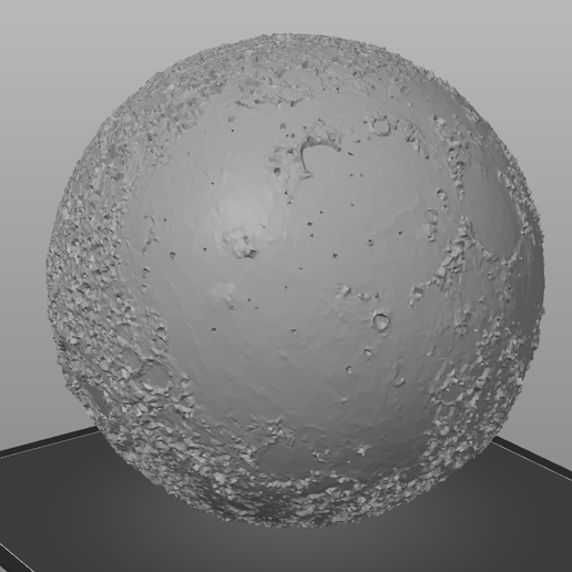 Free Stl File Moon 3d Globe Lov Poly・template To Download And 3d Print