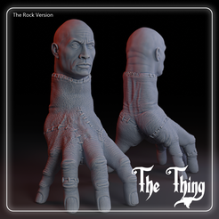 POST_FRONT001.png STL file The Thing - Version The Rock・3D printable model to download