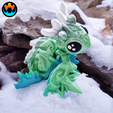 hxthth.png Snowflurtle: Winter Snowflake Turtle Cinderwing3D Mash-up, Flexi Articulating