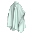 Girls-Flap-Button-Zip-Up-Cape-Jacket_2.png Girls Flap Button Zip Up Cape Jacket | Marvelous / Clo3d / obj / fbx