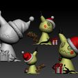 ZBrush-Document6.jpg Pokémon Christmas Pack – 6-File Holiday STL Set