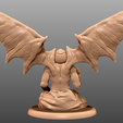 3.png Free STL file Winged Cthulhu - Tabletop Miniature・Design to download and 3D print