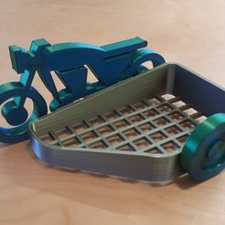 Motorrad cafe racer 2D