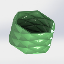 rec3.png Archivo STL Maceta, jarrón o centro de mesa de diseño・Modelo de impresión 3D para descargar