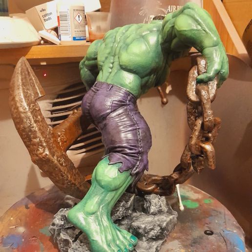 Hulk 3D model STL for 3D Pinting CNC Router Carving 3D print model, alskustompaint