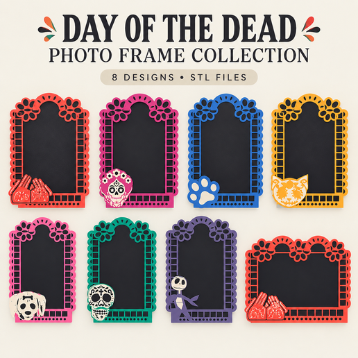 DAY OF THE DEAD PHOTO FRAME COLLECTION 💀🌼