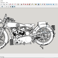 00-03-38.png Fichier 3D Brough Superior SS100 - Fichiers SketchUp et OBJ (échelle 1-5)・Objet pour imprimante 3D à télécharger