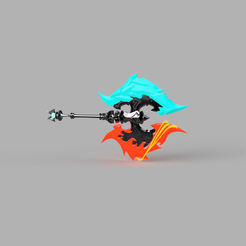 Elemental-Axe-v1a.png Archivo STL Hacha elemental・Modelo para descargar e imprimir en 3D