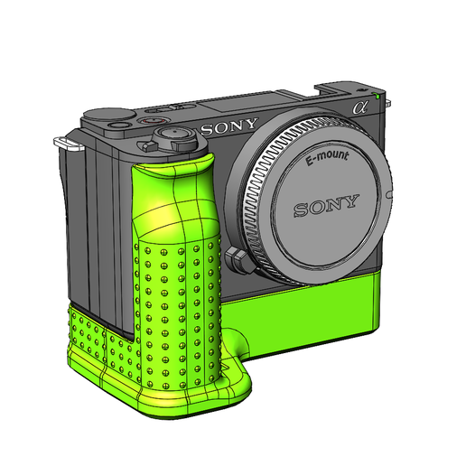 📷 Sony ZV-E10 II GRIP・ STL File for 3D printing・Cults