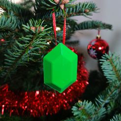 IMG_20211207_121817__01.jpg Free STL file Zelda rupee Christmas ornament・3D print object to download