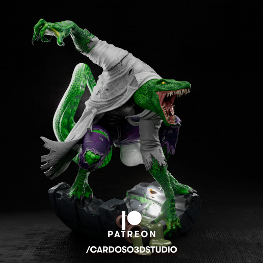 🦎 Lizard 1/6 statue・ STL File for ・Cults