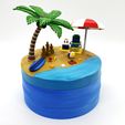 new_beach_box_pic3.jpg STL file Private Island Beach Box Paradise Decoration Container・3D print design to download