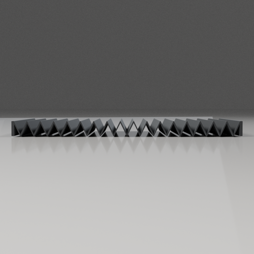 listing_side.png Flat Bellows Way Cover 150mm Width × 250mm Length – TPU Printable Strip Cover for Bridgeport, Shapeoko 5 Pro, Onefinity, Tormach, Mid CNC Router & VMC