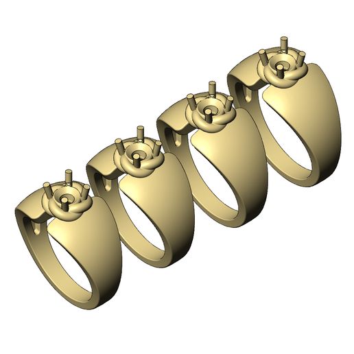 Split-braided-5mmdiamond-statement-ring-size6-9-04.jpg Archivo STL Anillo de diamante trenzado de 5 mm de ancho, tallas 6 a 9, modelo de impresión 3D・Plan imprimible en 3D para descargar, RachidSW