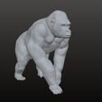 An-ape-walking-base-model.png Ape Base Mesh OBJ 3D Model – Raw Editable Evolution March Primate for Practice, Kitbash & Sculpting (Base Model)