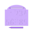 Tablette à tracer S.obj Tablet of numbers to trace