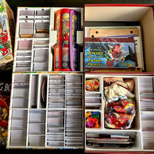 Munchkin Big Box & Monster Box Modular Insert/Organizer - SLEEVED 3D  File for 3D printingCults