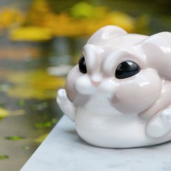 Rabbit_1.jpg Fichier STL gratuit Mignon lapin joufflu🐰・Modèle à télécharger et à imprimer en 3D