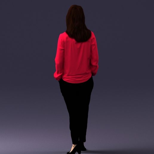 0006.jpg 000256 Woman in Red Blouse and Black Pants 0228