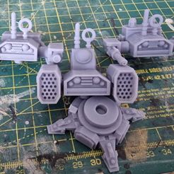 turrets-printed.jpg Arachnoid sentry turret Grimdark soldiers