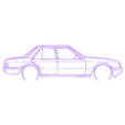 Ford_falcon xf 1987.stl Wall Silhouette: All sets
