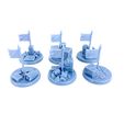 Tabletop-Gelaende-Fahnen-unbemalt-14.jpg Mission Objectives Set – Sci-Fi – for 28 mm tabletop