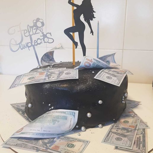 Pole Dancer Top Cake