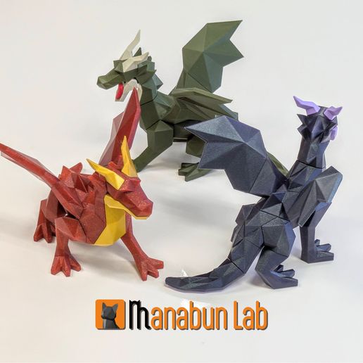 2_Low_Poly_Majestic_Dragon_Puzzle_.jpg 🐉Low Poly Majestic Dragon Puzzle