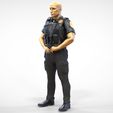 P1-1.4.jpg N1 American Police Officer Miniature Updated Pose 3D print model