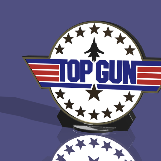 🔝 top gun box lamp・ STL File for 3D printing・Cults