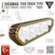 FM025-090.jpg Sherman VVSS Tracks T48 Type Worn w. Duckbills [Lazy Tracks] FM25-090