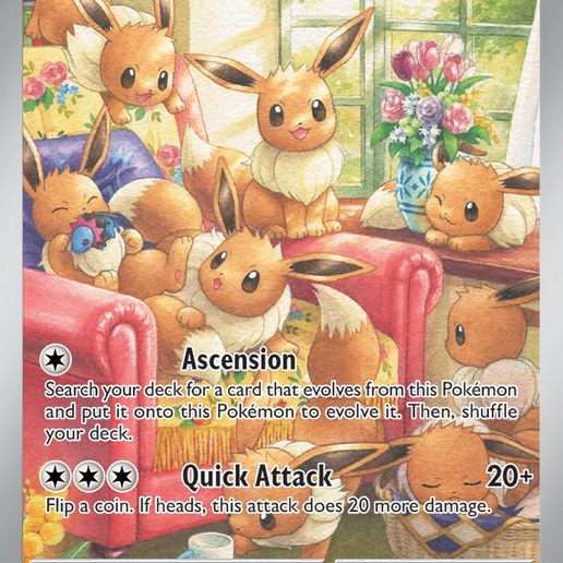 TWM_188_R_EN.png ⚪Eevee⚪ Twilight Masquerade - 3D Pokemon Card