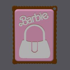 barbie-bag.jpg Archivo STL BARBIE SILHOUETTE COOKIE - Bolso de mano・Modelo imprimible en 3D para descargar