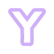 Y_Ucase.stl squid game - alphabet font - cookie cutter