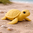 3.png Smooth Sea Turtle – 3D Printed Decorative Model