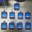 xt100.png STL file Keychain train X'Trapolis 100 - one color and multicolor・3D printer model to download