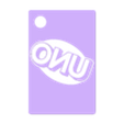 BlackBackOfCard.stl 宇野カードキーチェーン（マルチマテリアル）