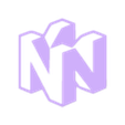 nintendo-64_colorlogo.stl Nintendo 64 Controller Wall Mount - Multicolor or No Logo