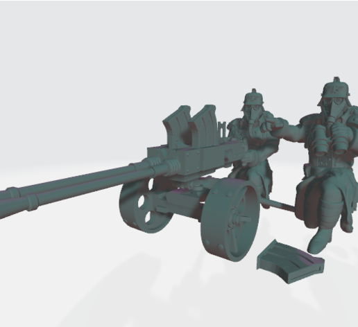 Shovel Team with Twin Madsen Carriage