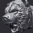 11.jpg Bear Head Knife Handle 3D model