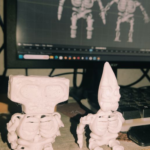 BOB AND PATRCIO ARTICULATED SKELETONS 3D model