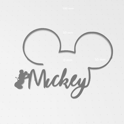mcikey deco.PNG Free STL file Mickey Decoration DISNEY・Template to download and 3D print, victor51430