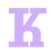K.stl Letters and Numbers FERRARI | Logo