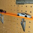 1.jpg Pegboard Mount for Hot Wheels Track Pieces