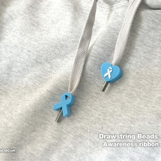 Drawstring beads - Awareness Ribbon - Cults3D 3D Model | 3Drop